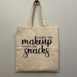 Makeup or Snacks Tote Bag